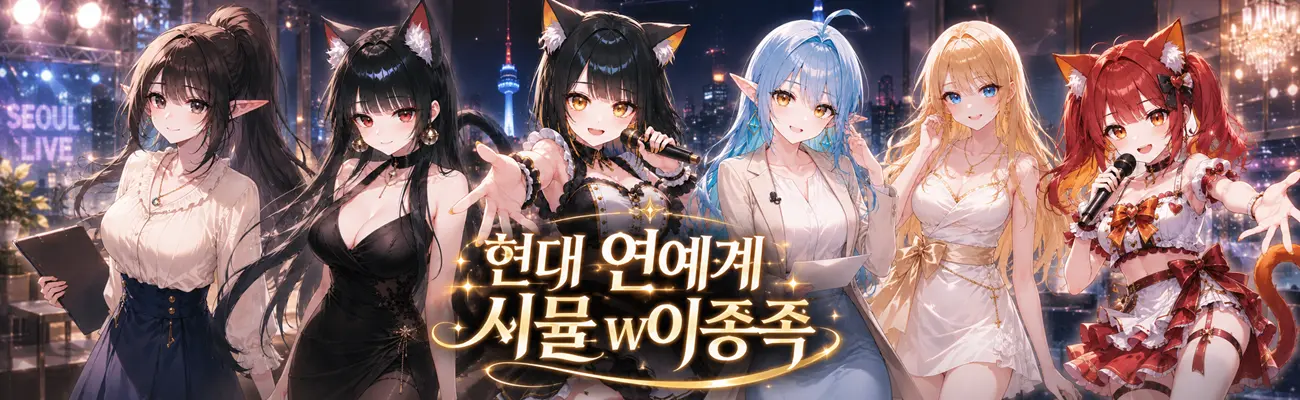 현대 연예계 시뮬 w이종족 대문 이미지